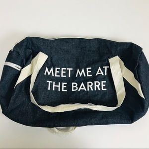 Meet Me At the Barre Duffle Bag NEW